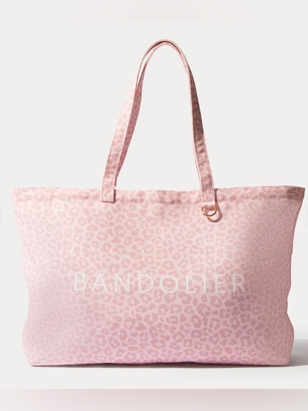 Bandolier Leopard Tote Bag Pink NWT
